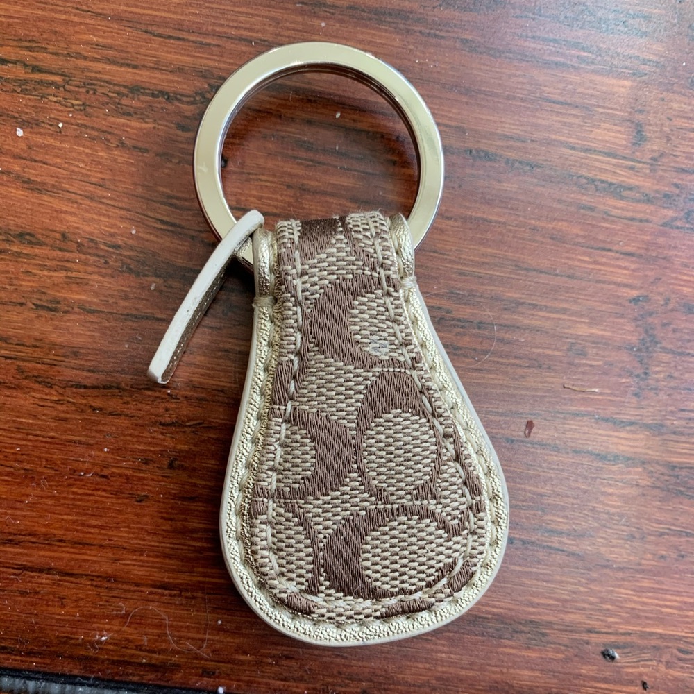 NEW Coach Monogram Logo Keychain